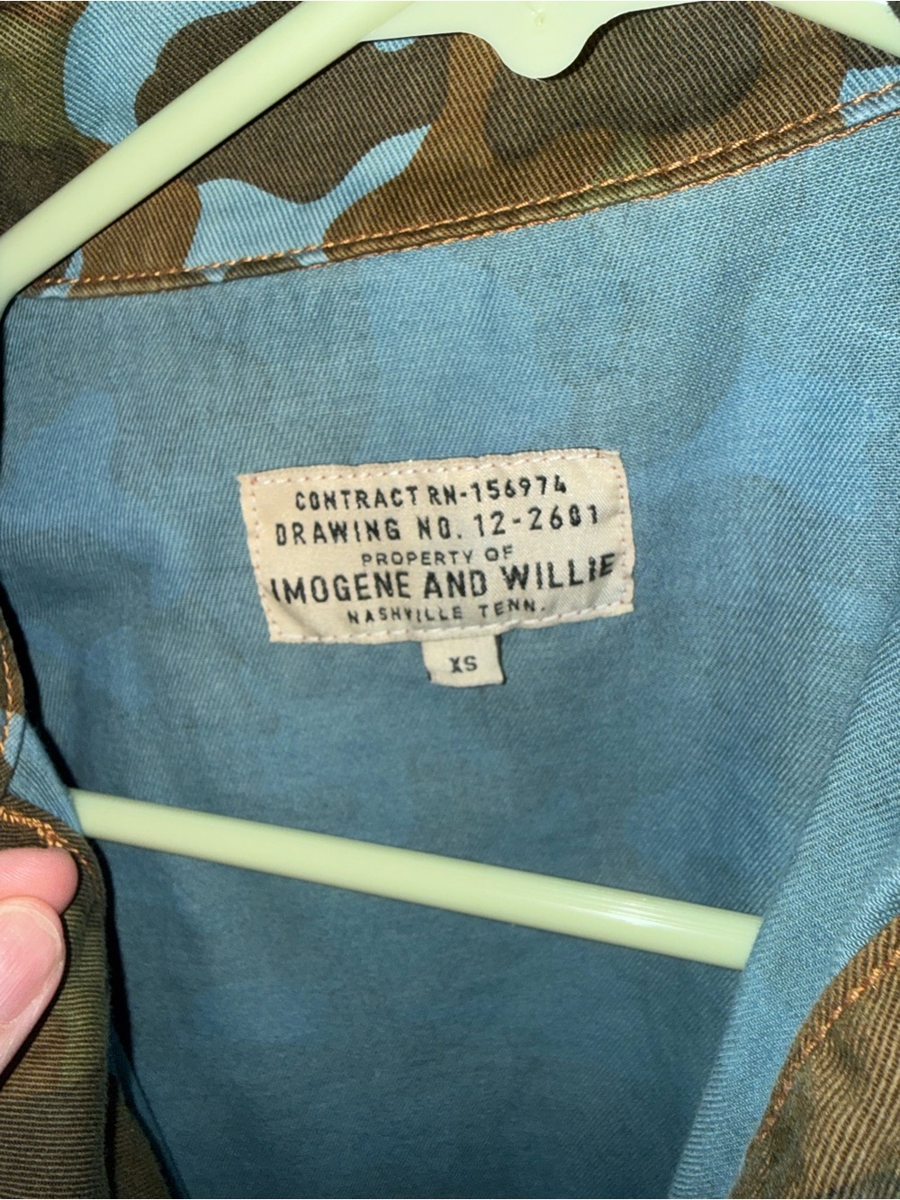 Imogene + Willie Goodall Jacket in Indigo Camo XS - Picture 7 of 12